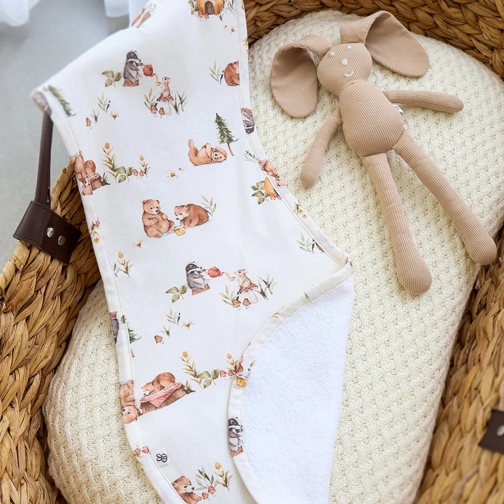 Snuggle Hunny - Bears Organic Cotton Burp Cloth