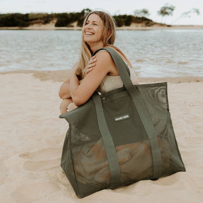 Sande™ AU - Beach Hauler™ Mesh Beach Bag - Pandanus