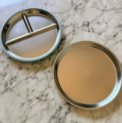 Biggie Stainless Steel Suction Plate Set