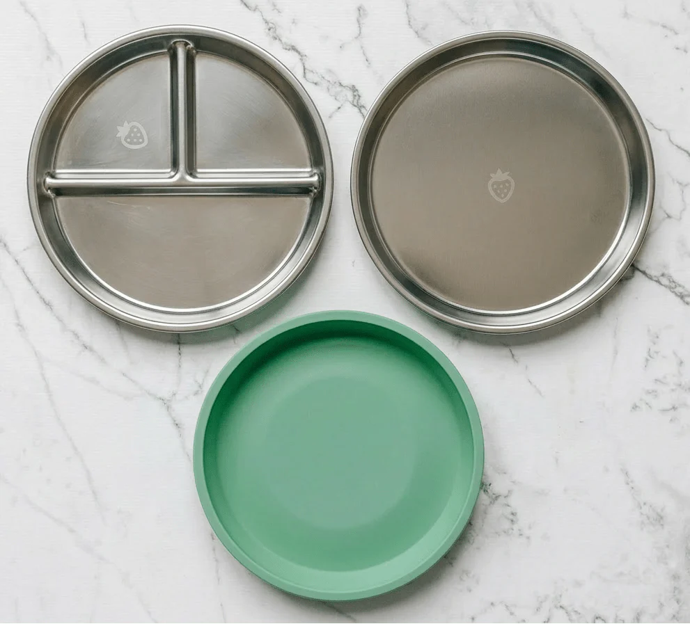 Biggie Stainless Steel Suction Plate Set