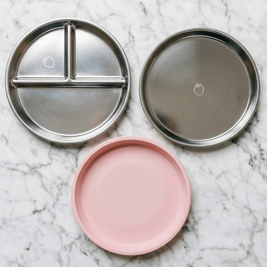 Biggie Stainless Steel Suction Plate Set
