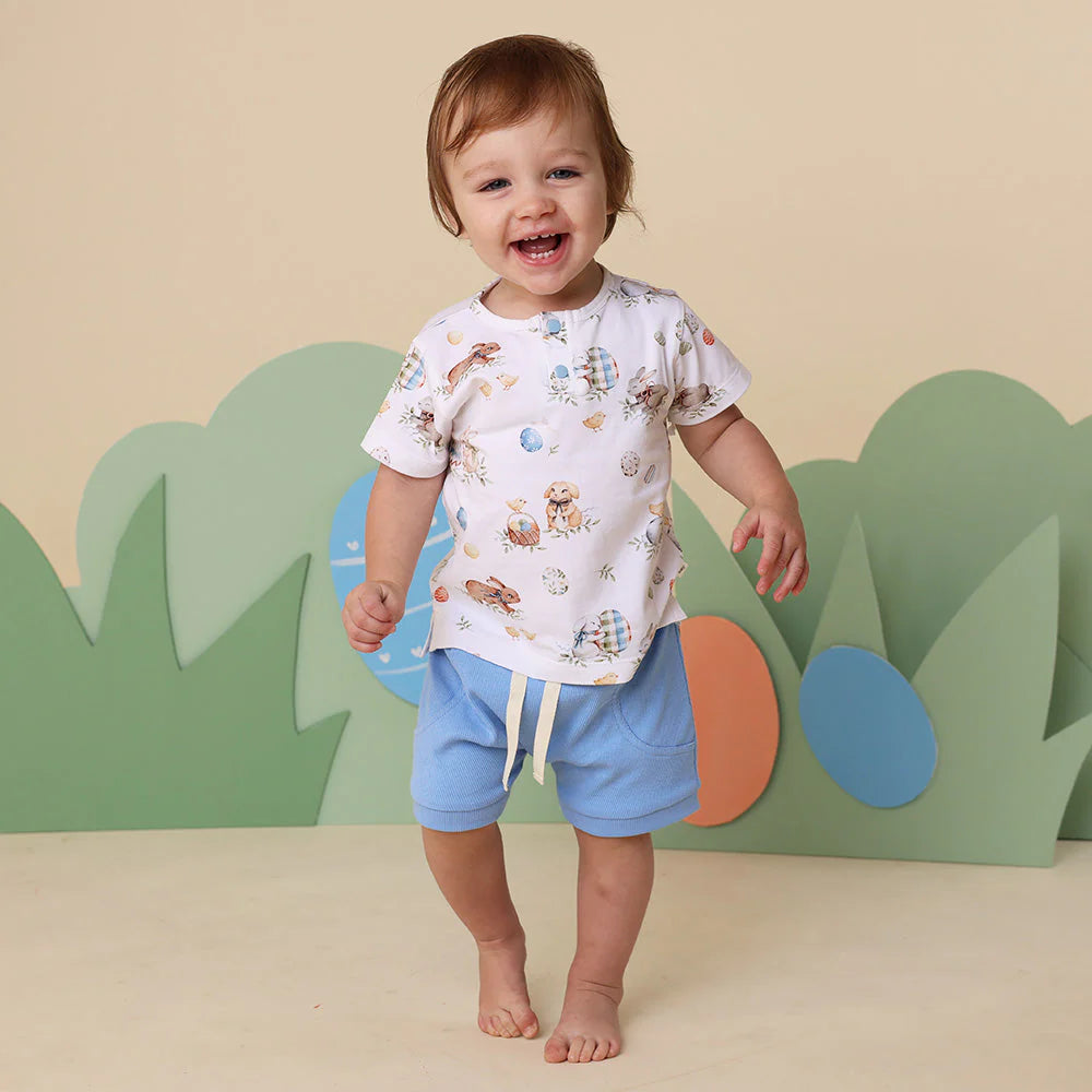 Snuggle Hunny - Bluebell Organic Shorts