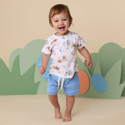 Snuggle Hunny - Bluebell Organic Shorts