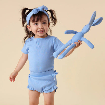 Snuggle Hunny - Bluebell Short Sleeve Organic Bodysuit