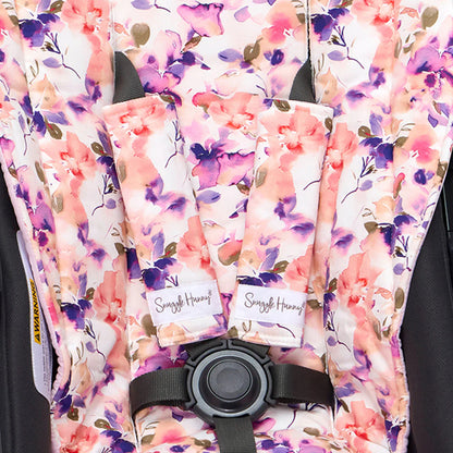 Snuggle Hunny - Blushing Beauty Universal Reversible Pram Strap Covers