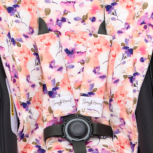 Snuggle Hunny - Blushing Beauty Universal Reversible Pram Strap Covers