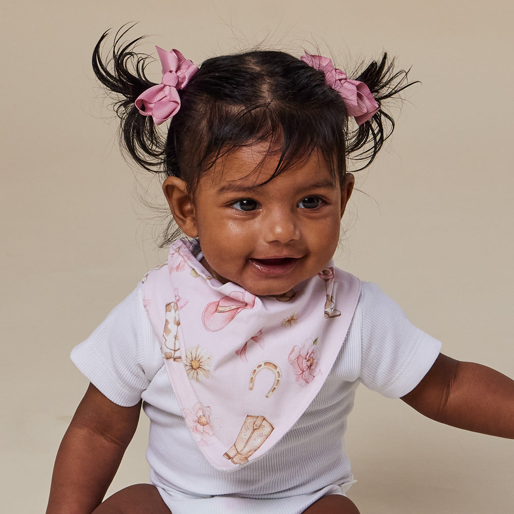 Boots & Bows Organic Dribble Bib