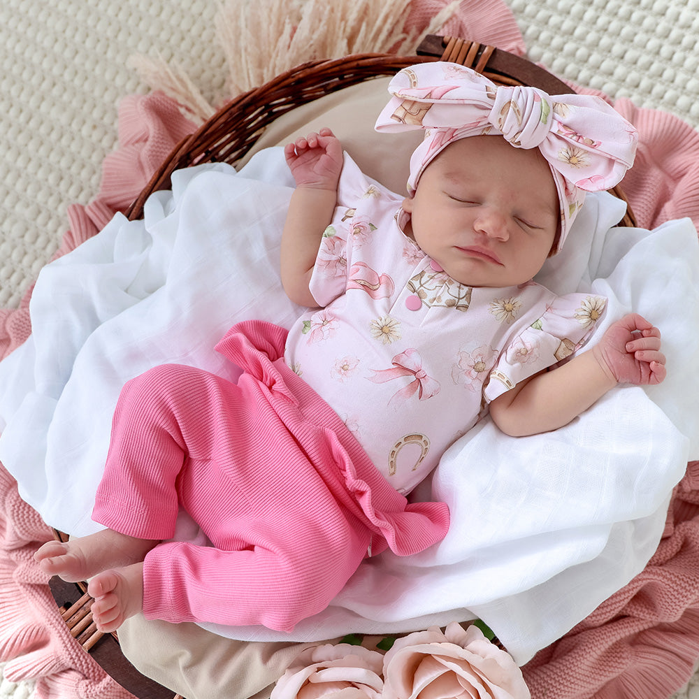 Candy Organic Pants with Frill