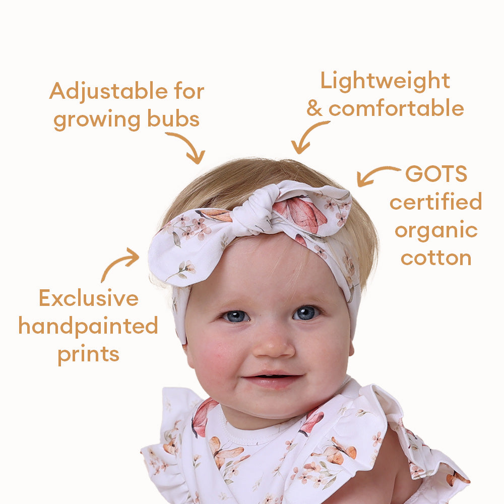 Snuggle Hunny Butterfly Organic Topknot