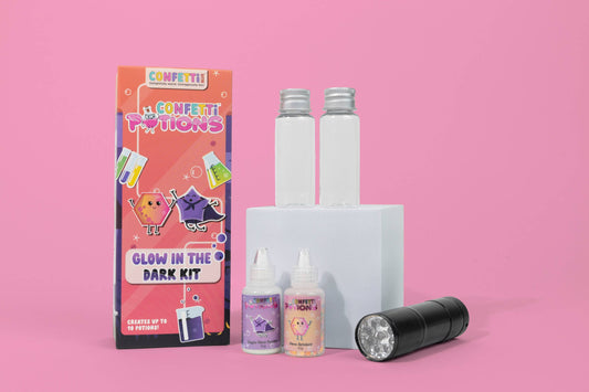Confetti Blue - Glow in the Dark Mini Potion Kit