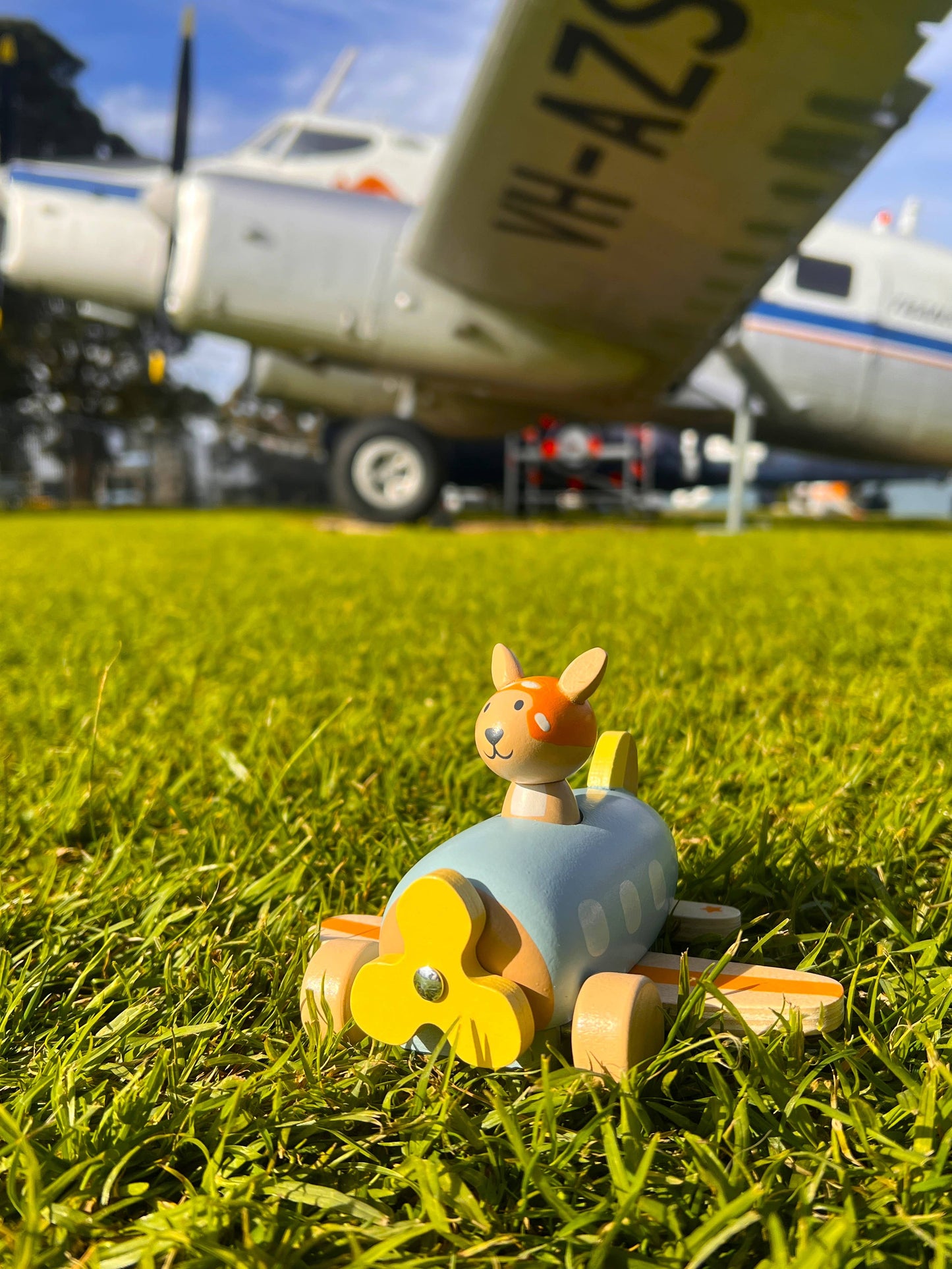 ToysLink - Onya Kids Wooden Kangaroo Airplane