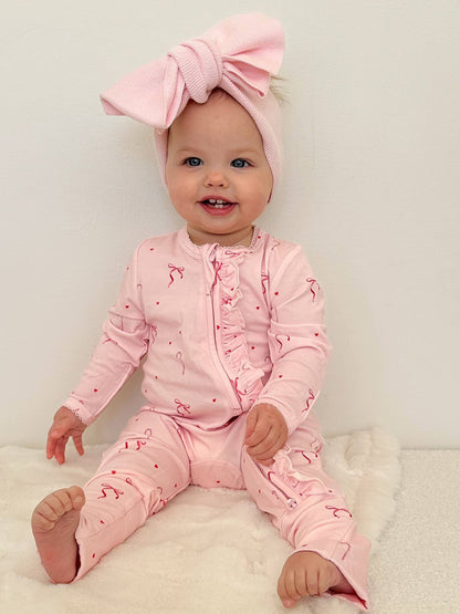 Elke & Indigo - Bamboo/Organic Cotton Growsuit - Candy Christmas
