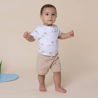 Snuggle Hunny - Duck Pond Short Sleeve Organic Bodysuit