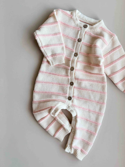 FRECKLES the label - Raised Stripe Full Romper | Sweetpea