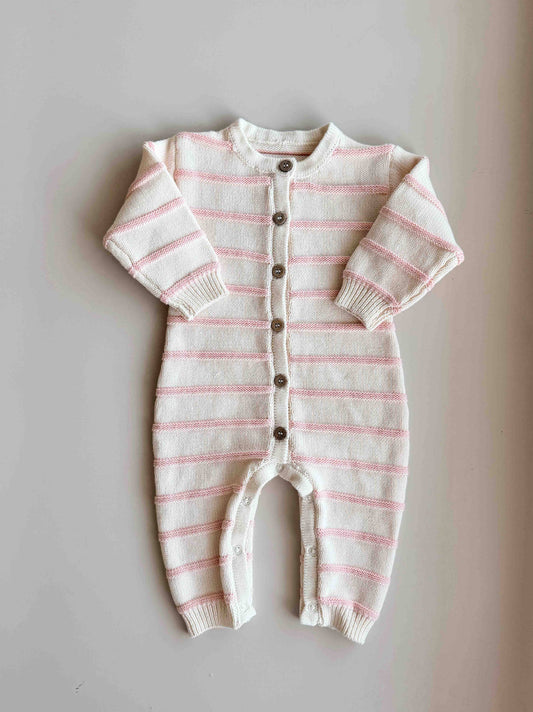 FRECKLES the label - Raised Stripe Full Romper | Sweetpea