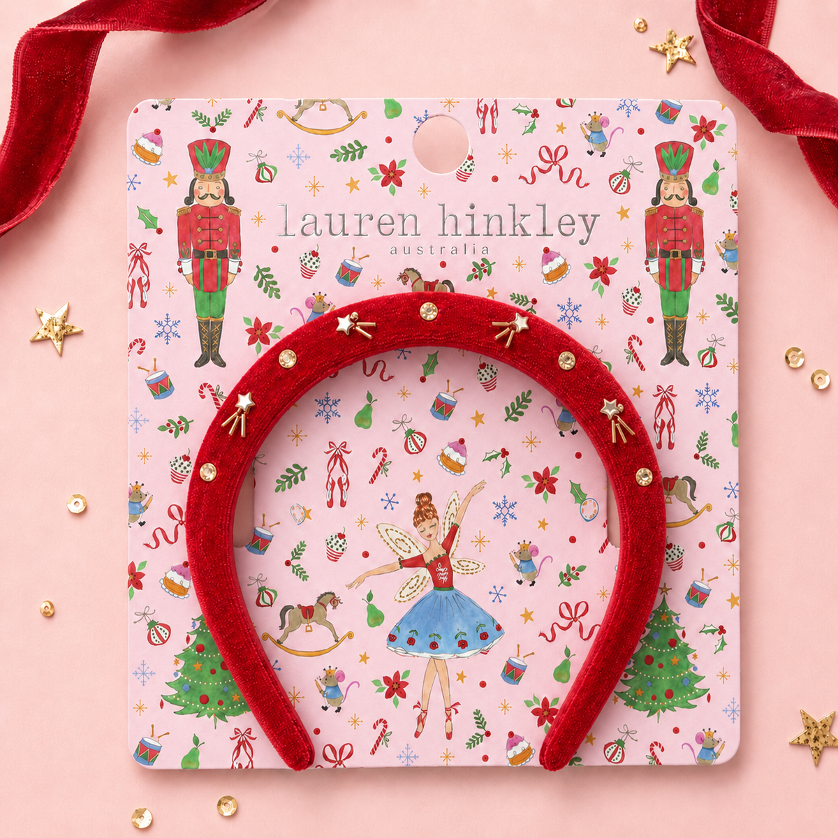 Lauren Hinkley Australia - Nutcracker Red Velvet Headband