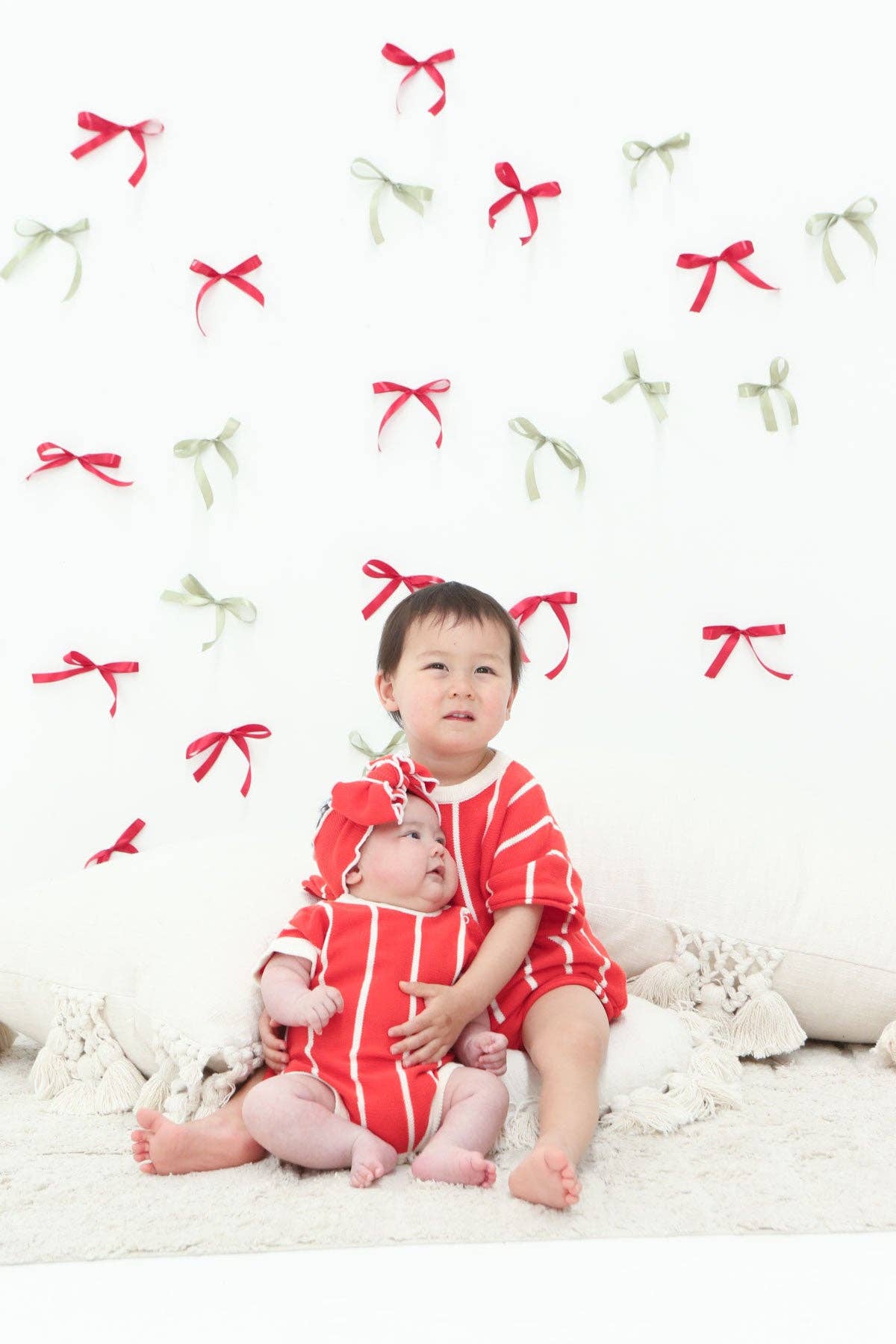 FRECKLES the label - Pre-Order Retro Stripe Knit SET | Winterberry