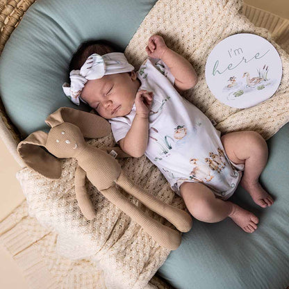 Snuggle Hunny - Duck Pond Short Sleeve Organic Bodysuit