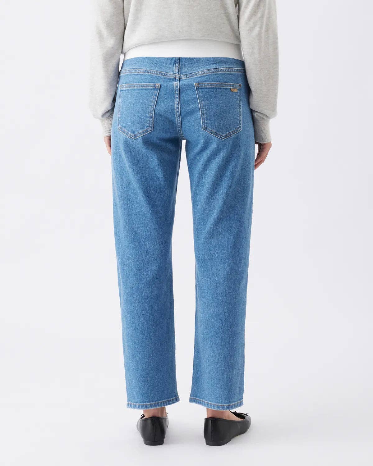 Ripe Maternity - Teddy Straight Jean Classic Blue