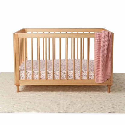 Snuggle Hunny - Spring Floral Fitted Cot Sheet