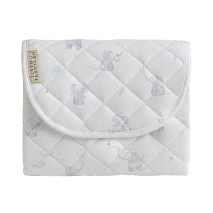 Living Textiles - Waterproof Travel Change Mat - Elephant Playtime