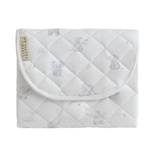 Living Textiles - Waterproof Travel Change Mat - Elephant Playtime