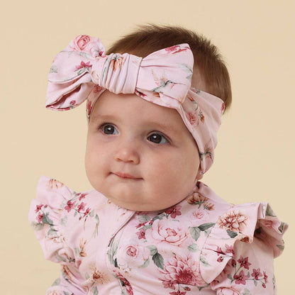 Snuggle Hunny - Birds & Blooms Organic Oversized Bow