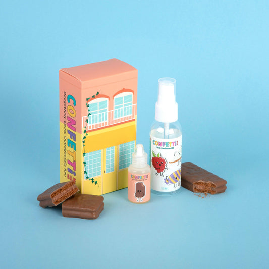 Confetti Blue - Chocolate Biscuit Mini Perfume Making Kit