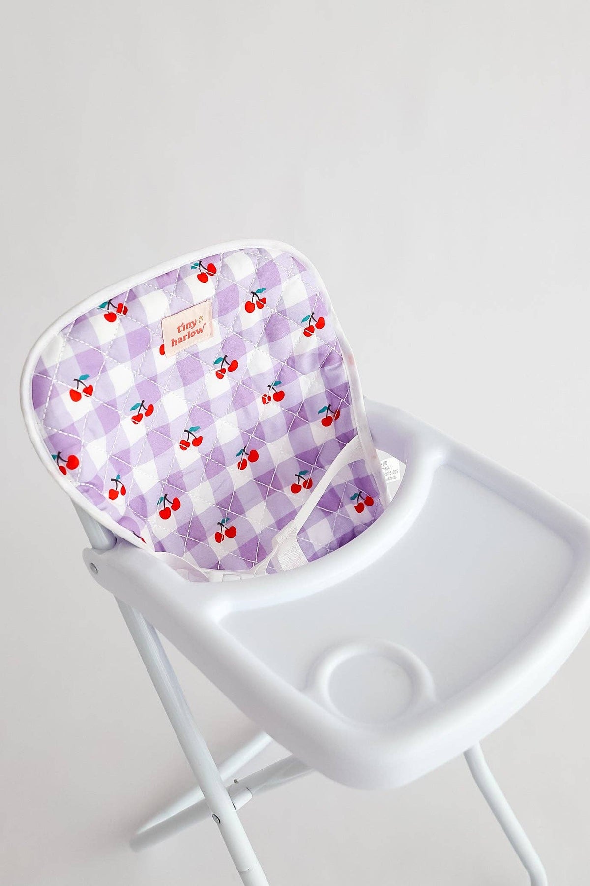 Tiny H - Tiny Harlow Doll Highchair - Cherry Gingham
