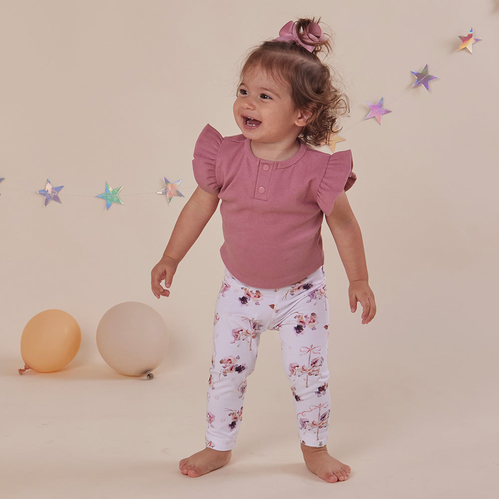 Snuggle Hunny Carousel Organic Leggings