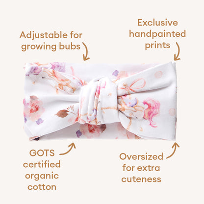 Snuggle Hunny Carousel Organic Oversized Bow