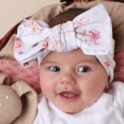 Snuggle Hunny Carousel Organic Oversized Bow