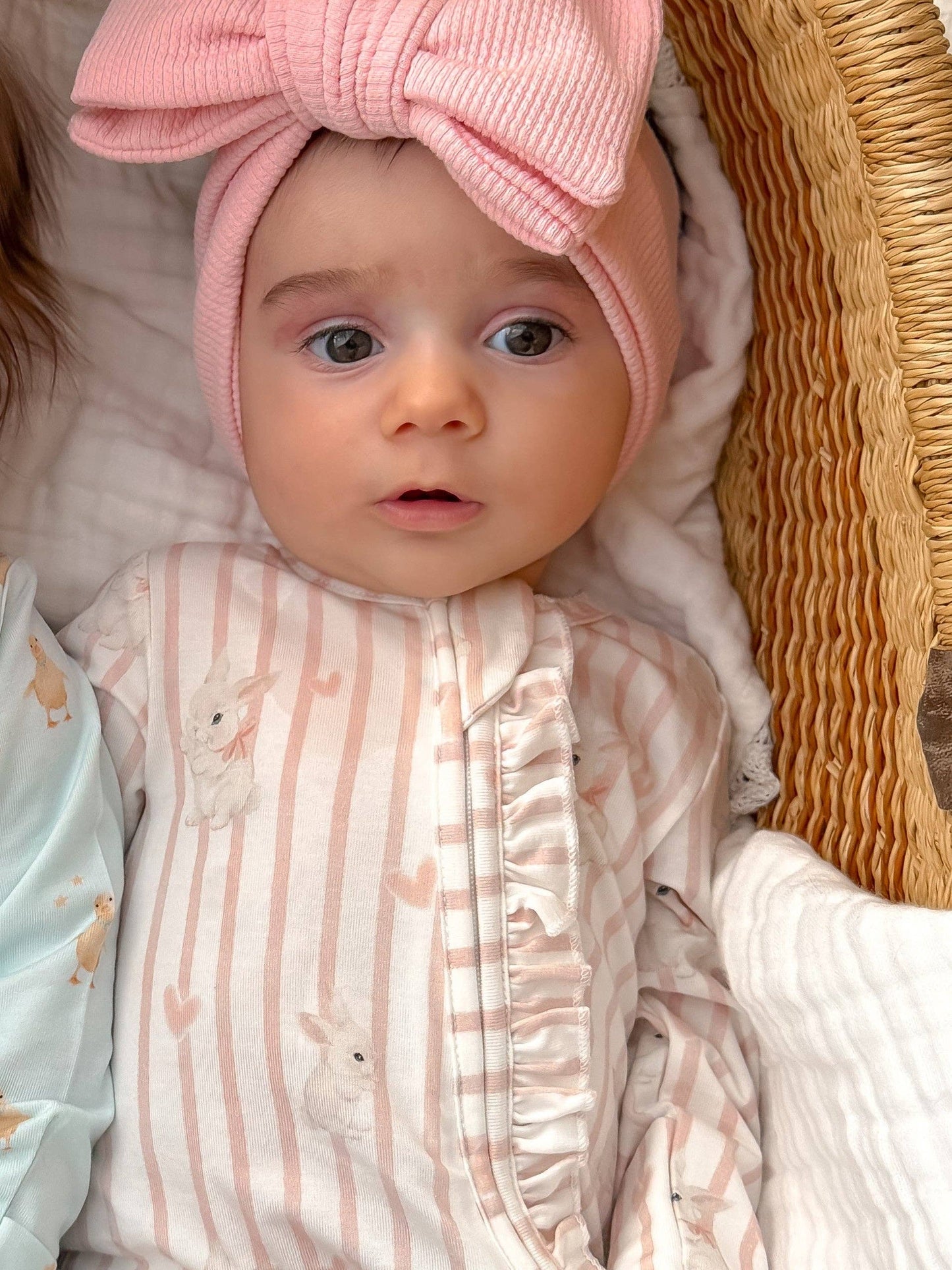 Elke & Indigo - Bamboo/Organic Cotton Growsuit - Bunny Love