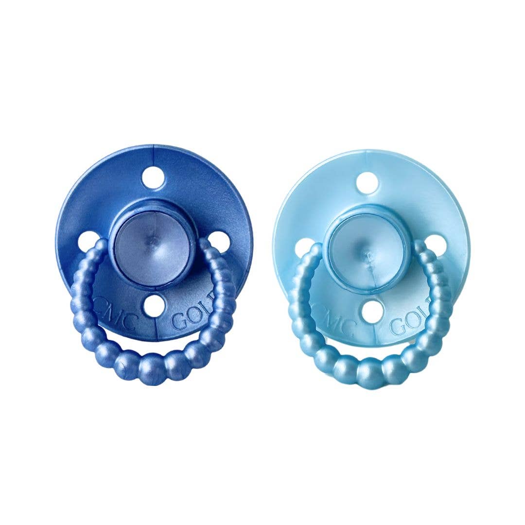 CMC Gold - CMC 'Bubble' Dummies Pearl Deep Blue + Pearl Baby Blue