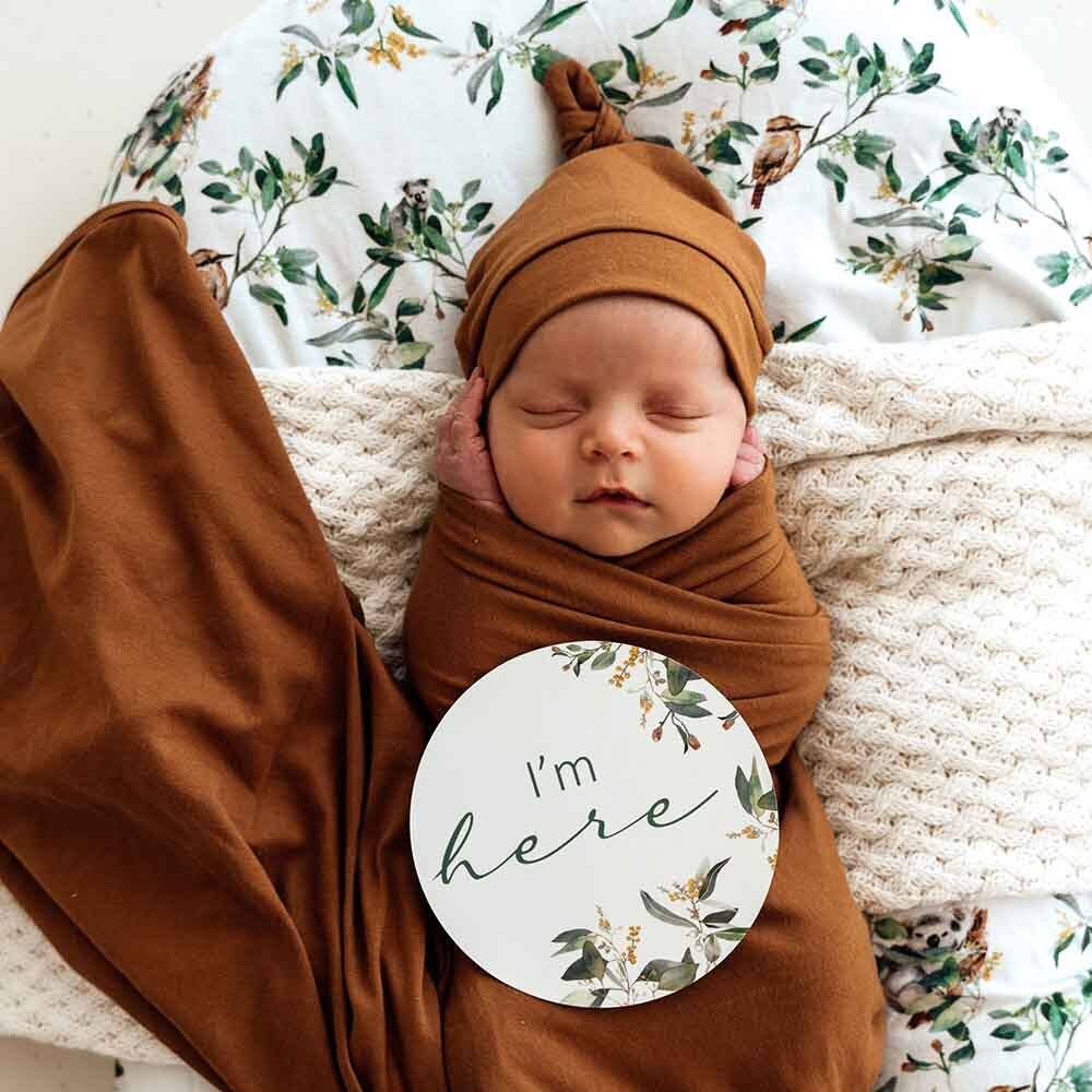 Snuggle Hunny - Eucalypt & Sage Reversible Milestone Cards