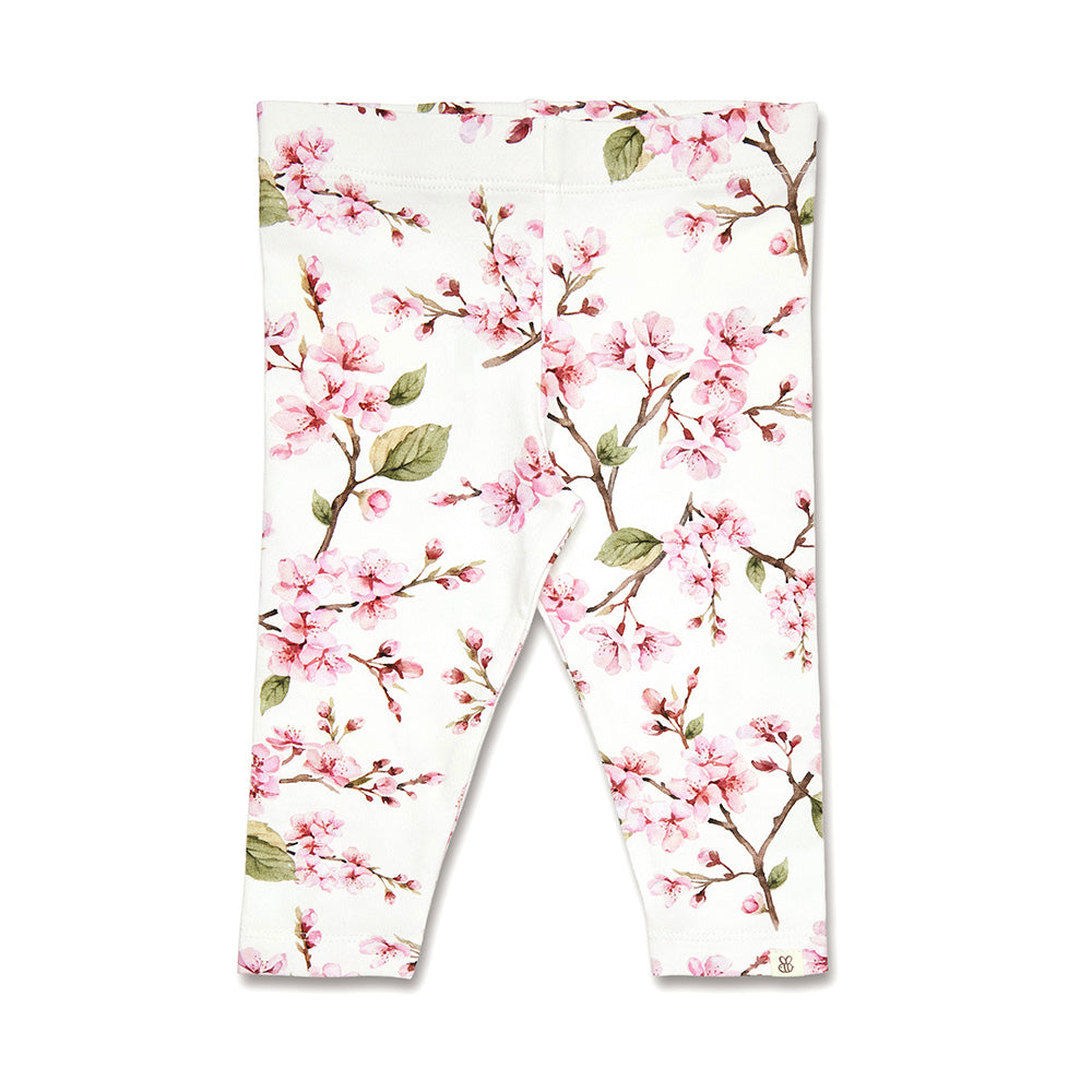 Cherry Blossom Leggings flatlay