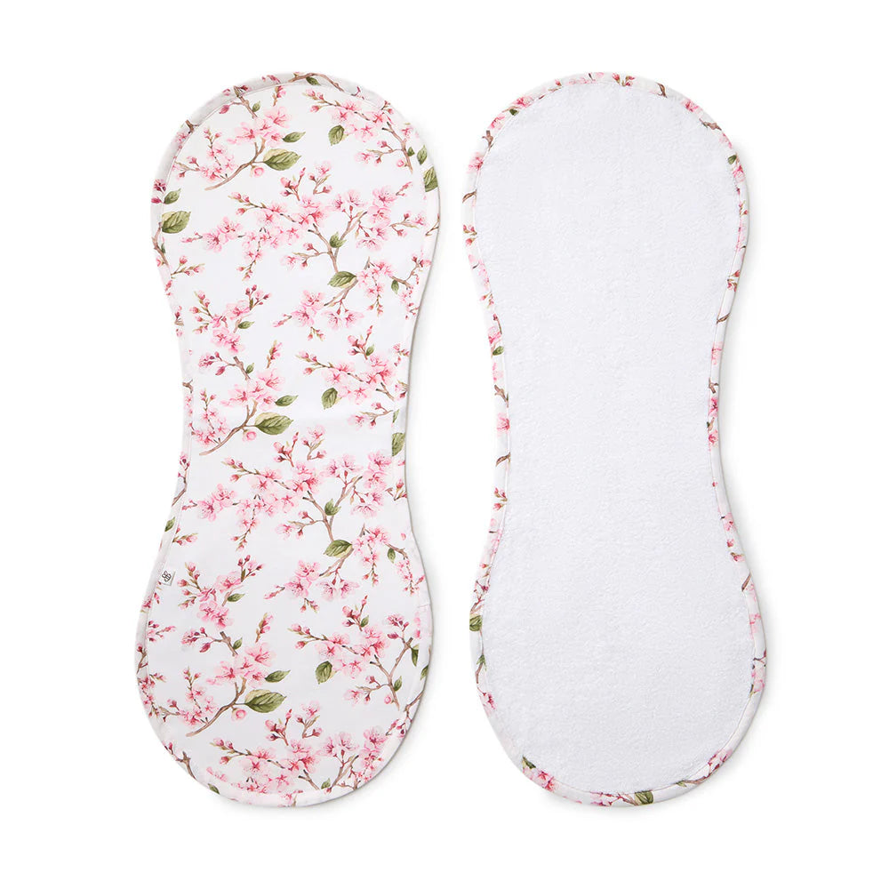 Snuggle Hunny - Cherry Blossom Organic Cotton Burp Cloth