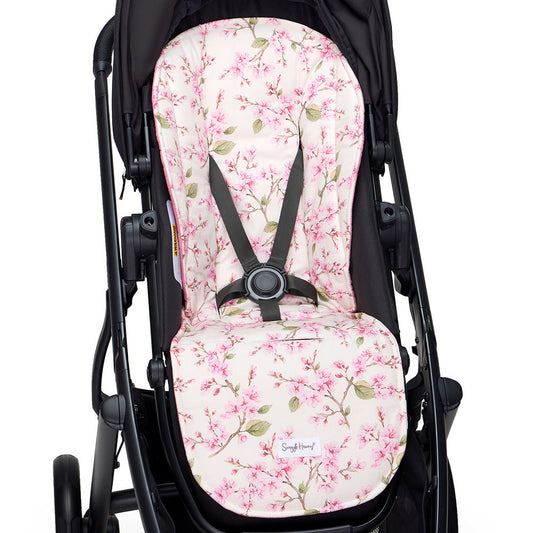Snuggle Hunny - Cherry Blossom Universal Reversible Pram Strap Covers