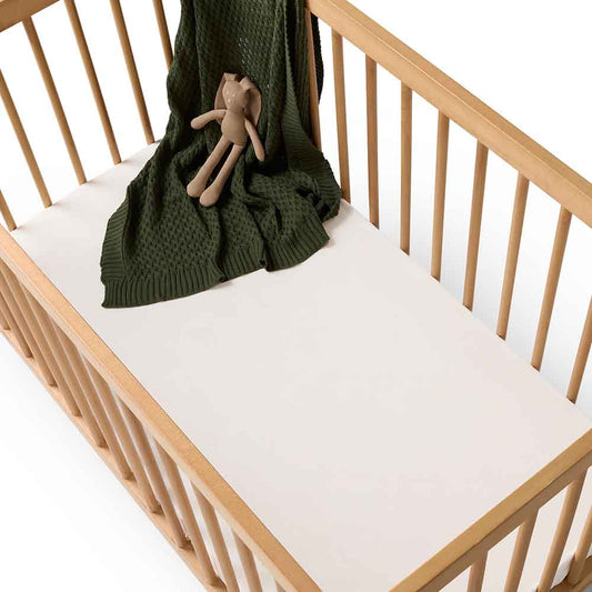 Milk Organic Fitted Cot Sheet