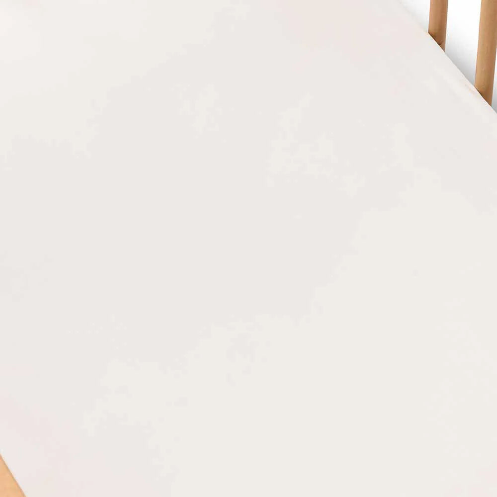 Milk Organic Fitted Cot Sheet