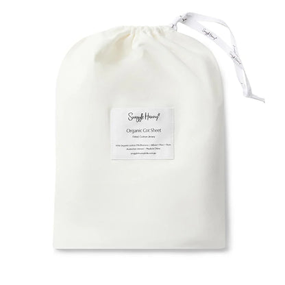 Milk Organic Fitted Cot Sheet