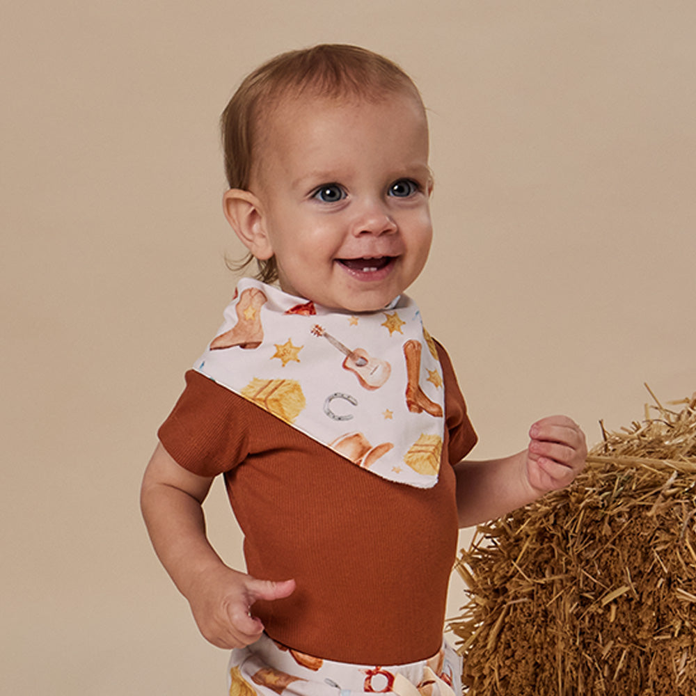 Cowboys Organic Dribble Bib