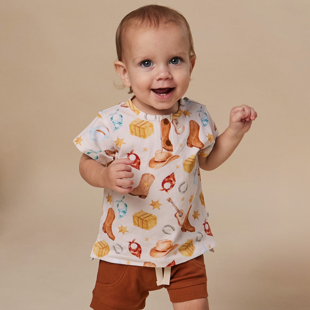 Cowboys Organic Short Sleeve Top