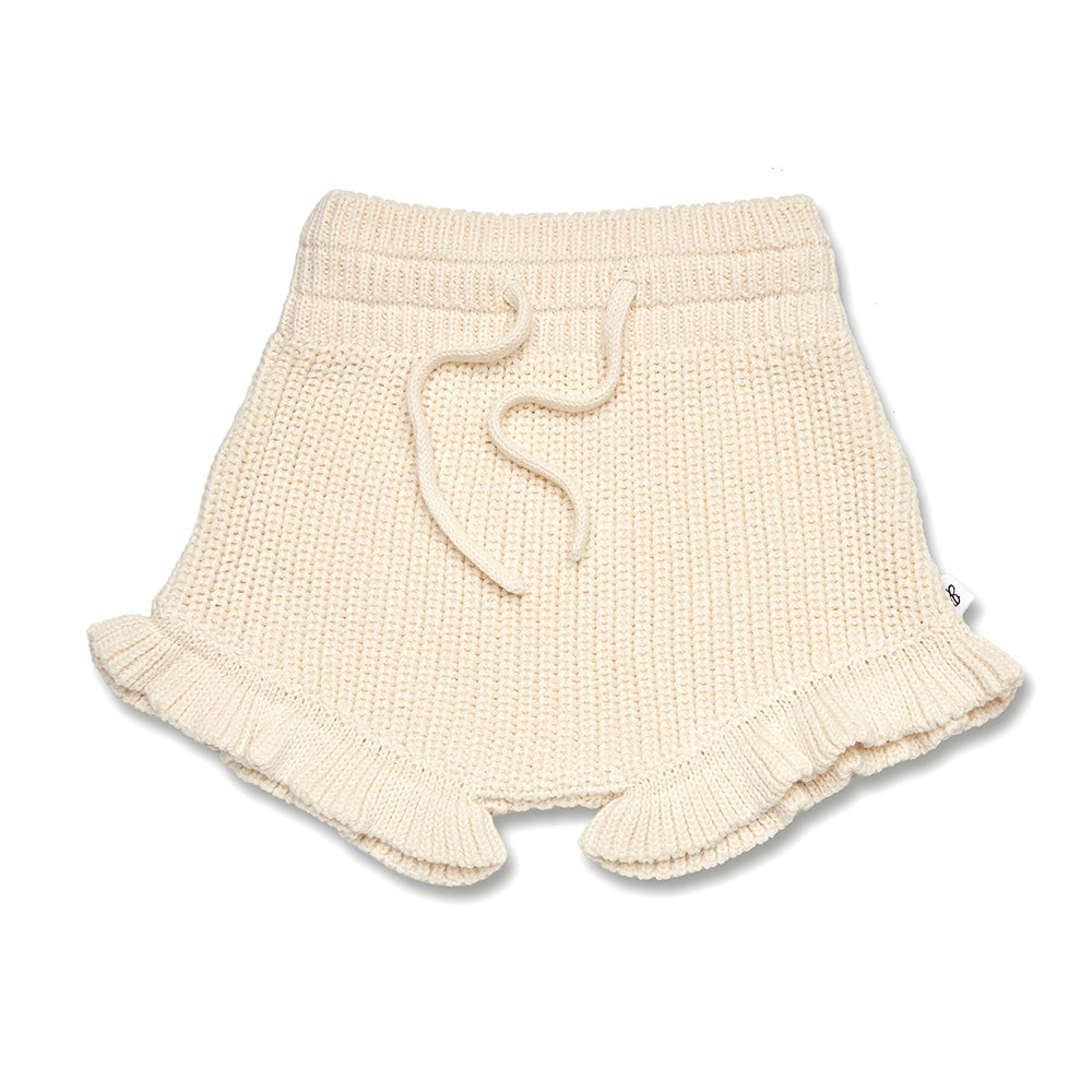 Cream Knit Bloomers flatlay