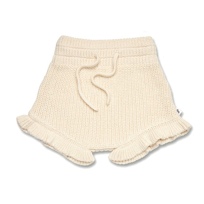 Cream Knit Bloomers flatlay