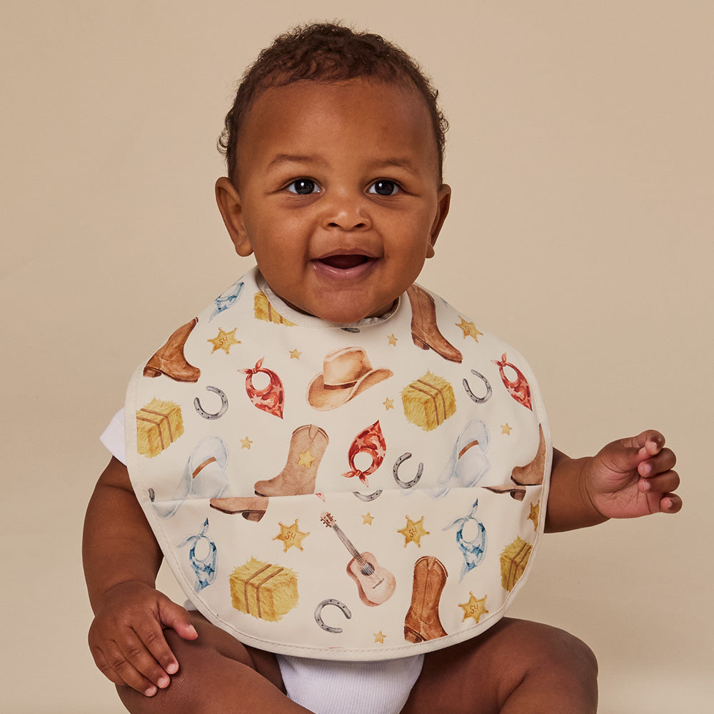 Cowboys Snuggle Bib