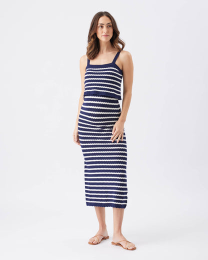 Ripe Maternity - Pointelle Knit Nursing Dress