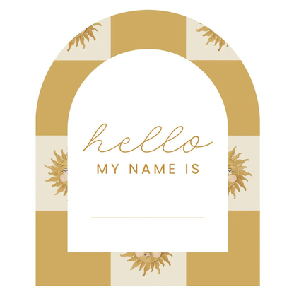 The Beige Collective - Baby Milestone Cards | Golden Sun & Ochre