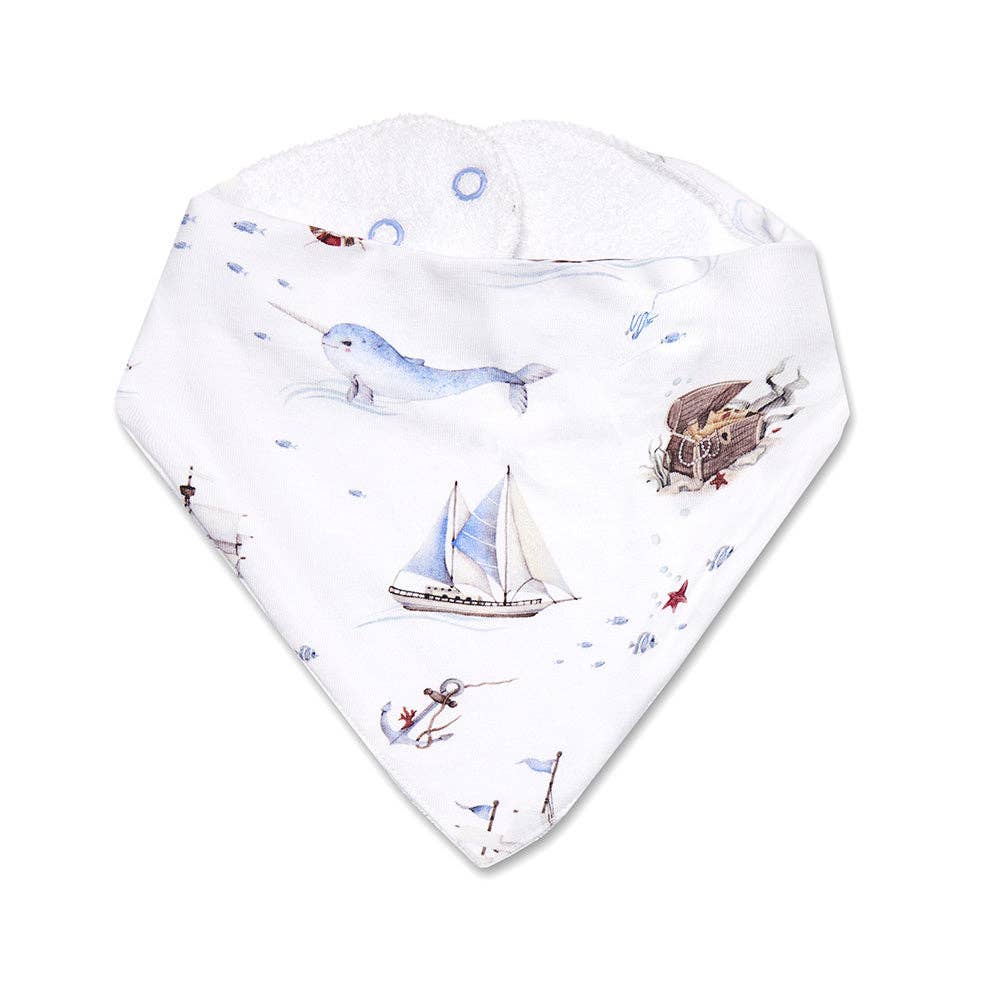Snuggle Hunny - Set Sail Organic Dribble Bib