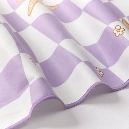 LESIMO - Sand Free Kids Hooded Towel - Star Fish